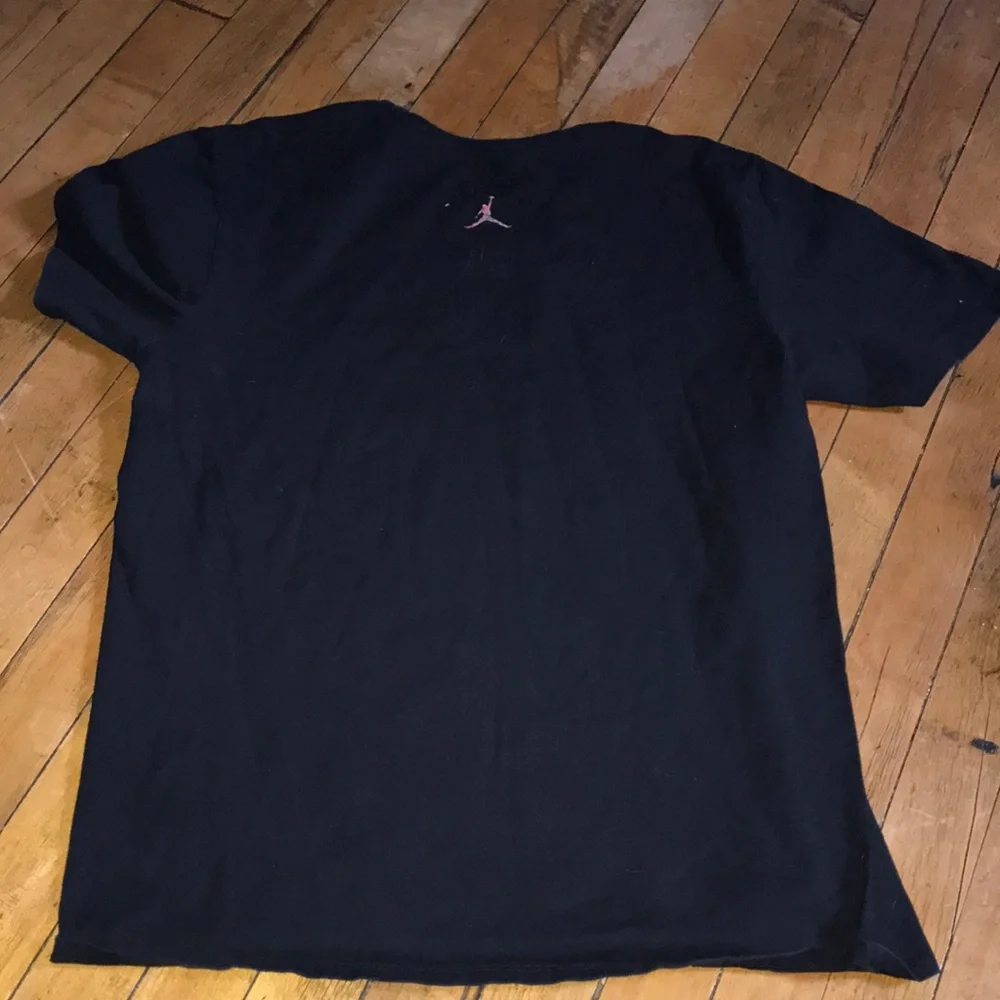 Jordan‎ Black Tee with Pink-Red Looney Tunes Jumpman Graphic